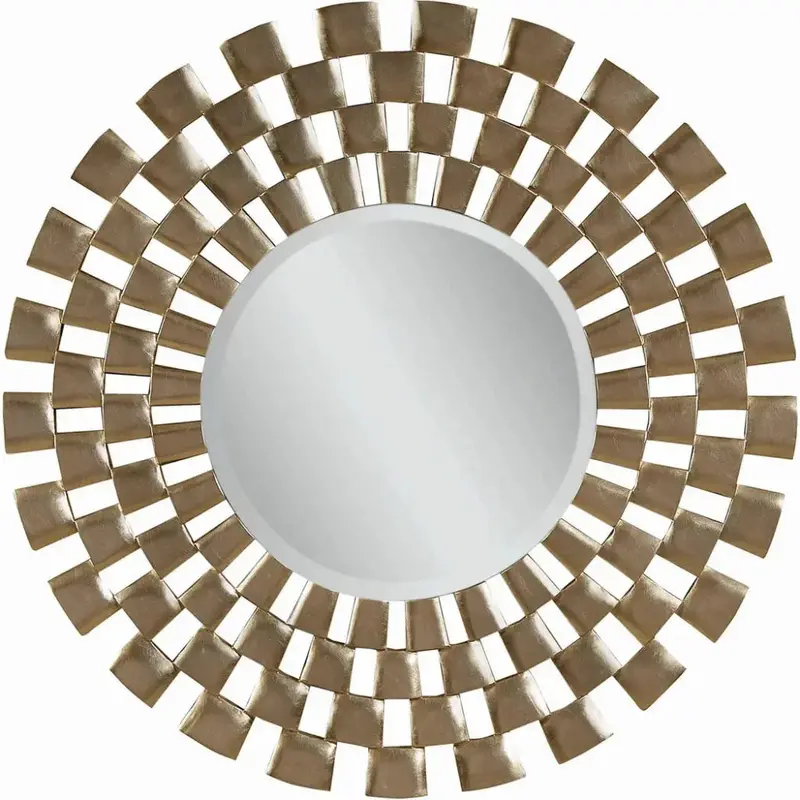 Chequers Heritage Brown Wood Wall Mirror 1
