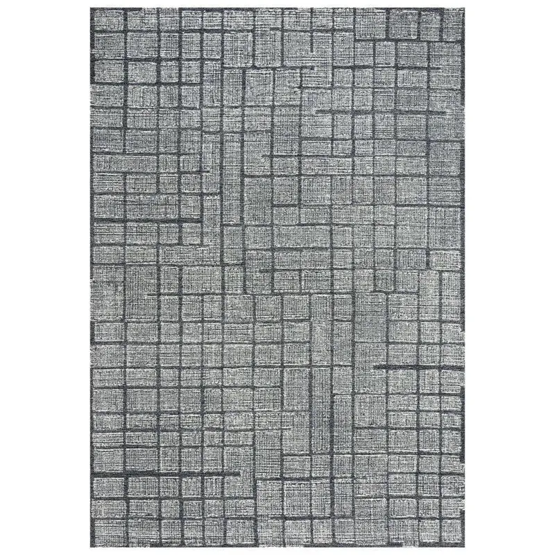 Chip Charcoal Solid Living Room Area Rug 1