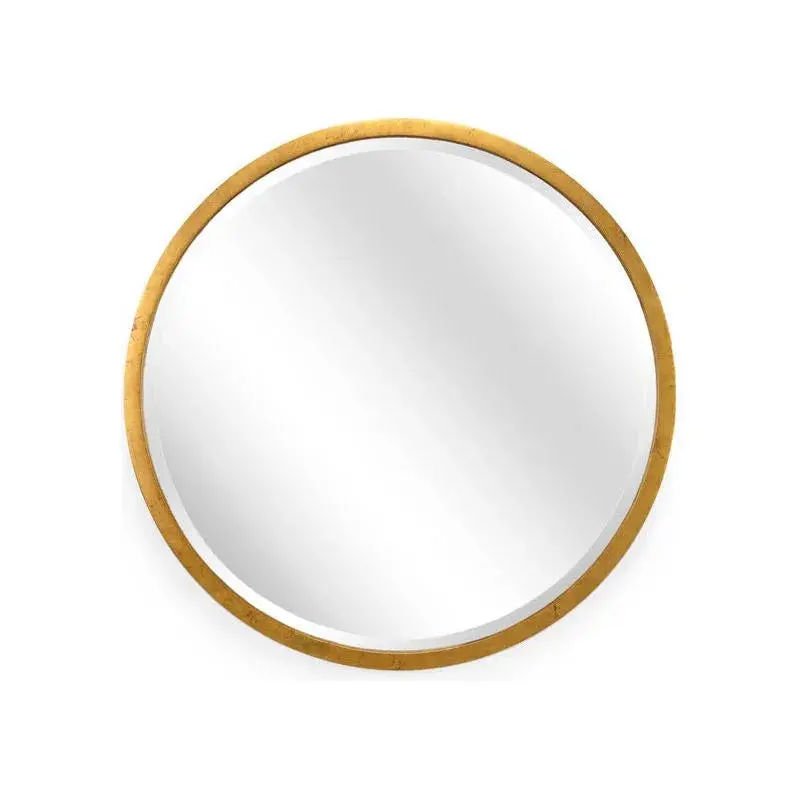 Circular Iron Wall Mirror – Polished Metallic Finish 1