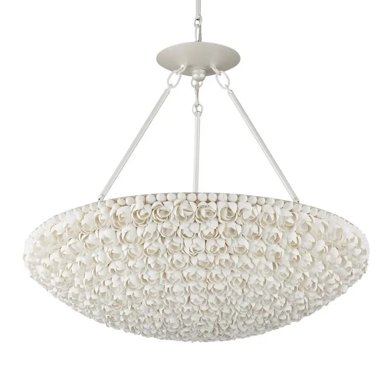 Clamshell Chandelier In Soft Rosé Tone – Virtu Collection 1