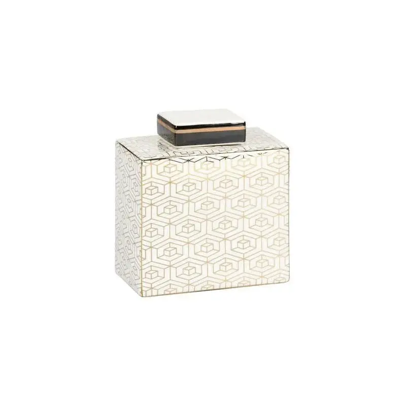 Clara Minimalist White Porcelain Canister 1