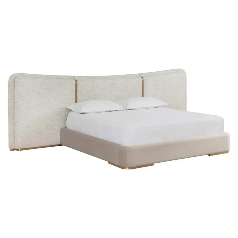 Clarimond Cream-Toned Upholstered King Bed 1