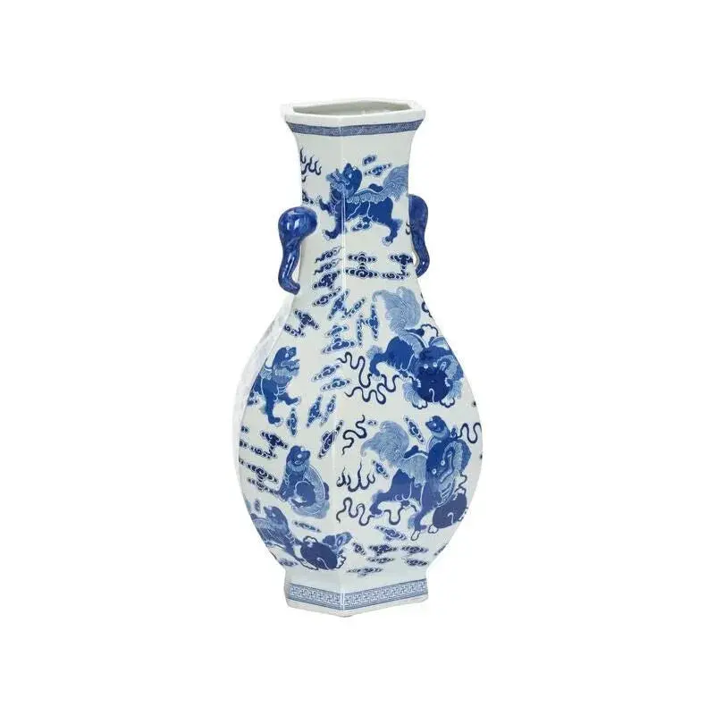 Classic Blue Shi Porcelain Vase 1