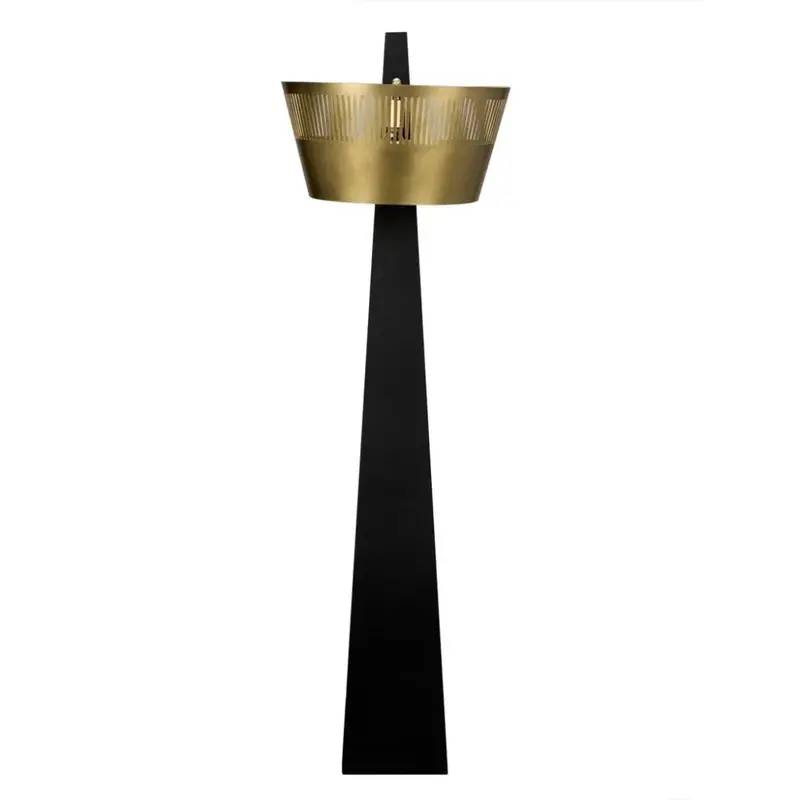 Claudius Black Brass And Steel Floor Lamp 1