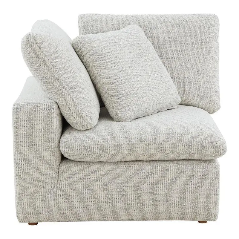 Clay Neverfear Terra Modular Chair – Light Grey Textured Fabric 1