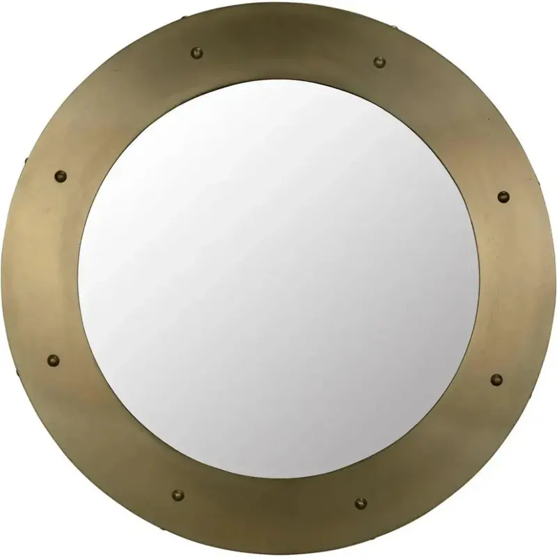 Clay Oversized Round Glass Wall Mirror 1