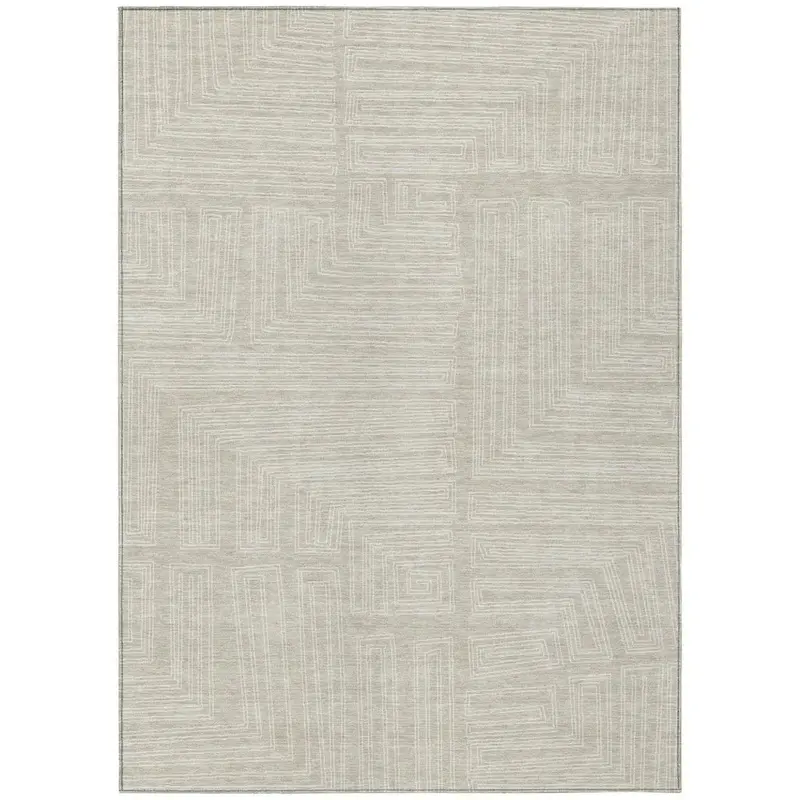 Clayra Beige Indoor-Outdoor Rug – Minimalist, All-Season Washable Floor Mat 2