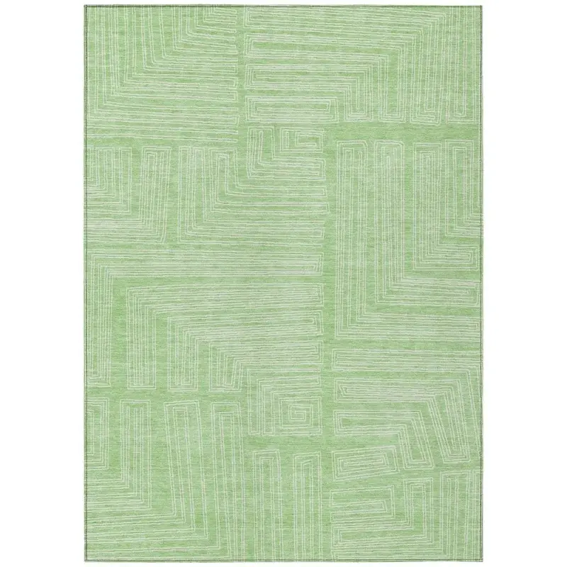 Clayra Mint Washable Indoor-Outdoor Rug – Fresh Tone, Mildew-Resistant & All-Surface Use 2