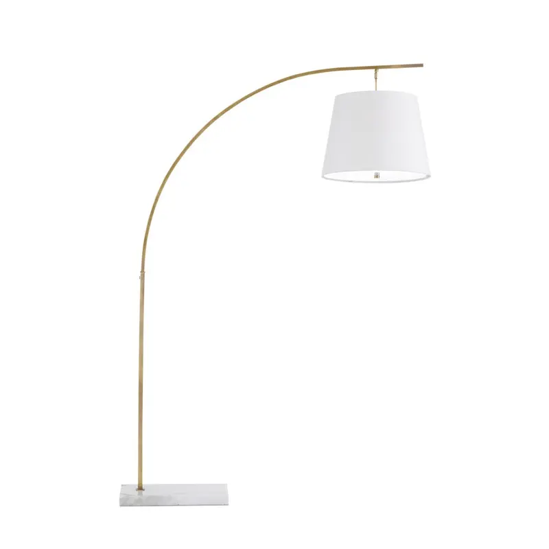 Cloister Marble-Base Floor Lamp With Adjustable Height 1