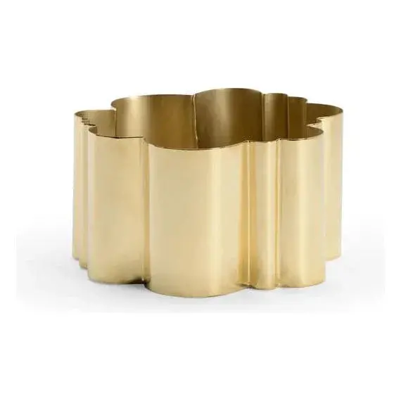 Cloud-Shaped Metallic Gold Serving Bowl 1