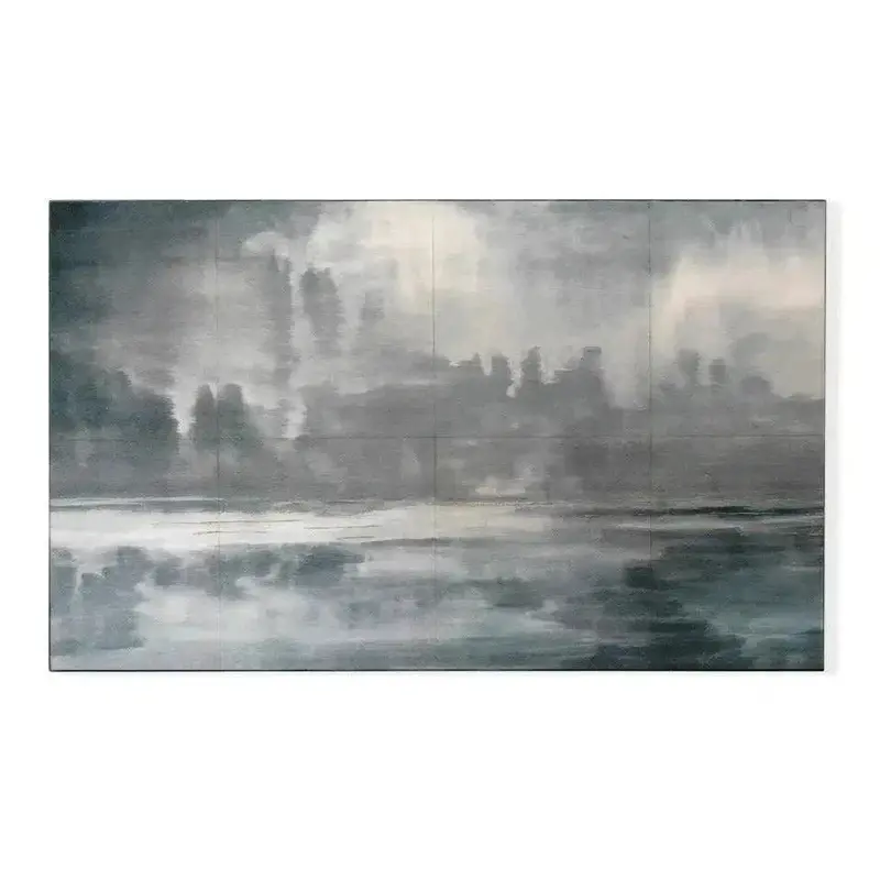 Cloudscape Watercolor Wall Art Print – Soft Gradient Landscape 1