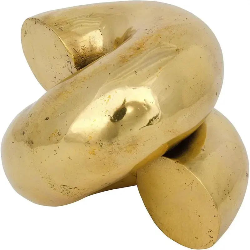 Coiled Brass Art Sculpture Decor 1