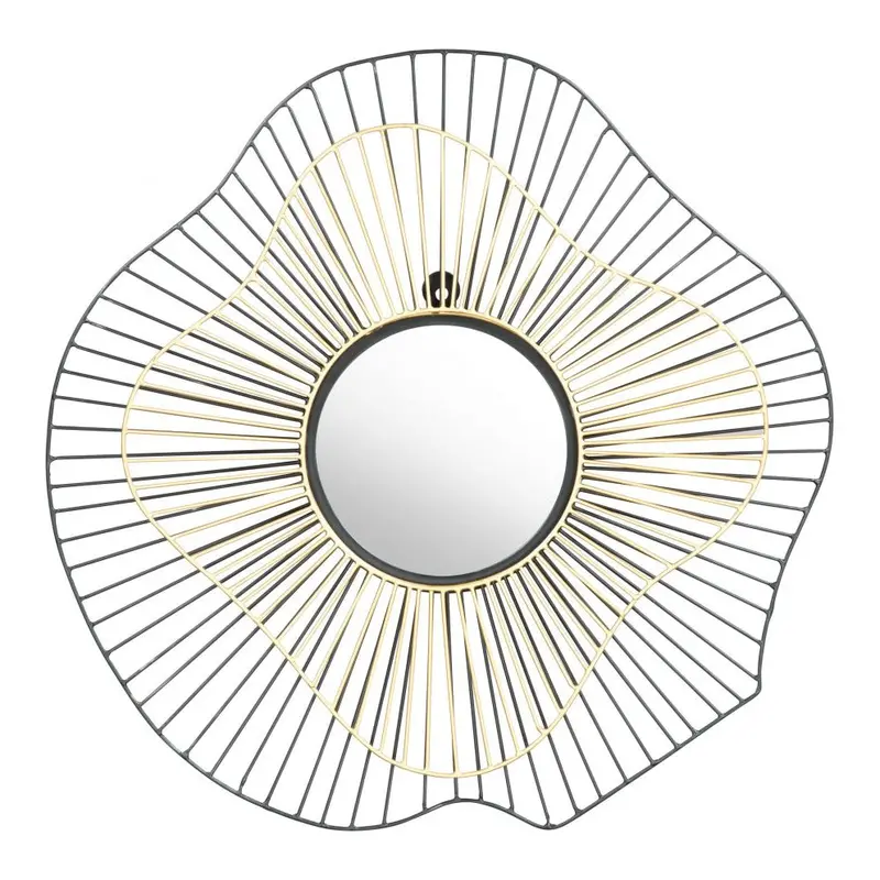 Comet Iron Framed Round Wall Mirror 1
