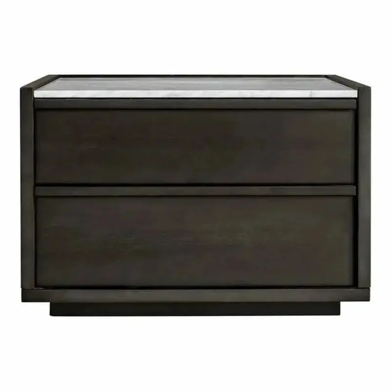 Contemporary Grey 26.5-Inch Nightstand 1