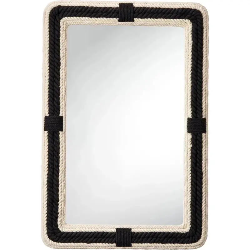 Contrast-Framed Rectangle Wall Mirror – Contemporary Statement Piece 1