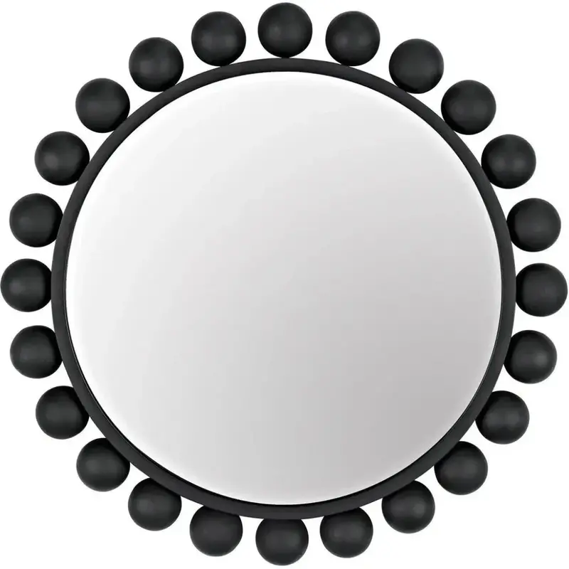 Cooper Sleek Round Metal Wall Mirror 1
