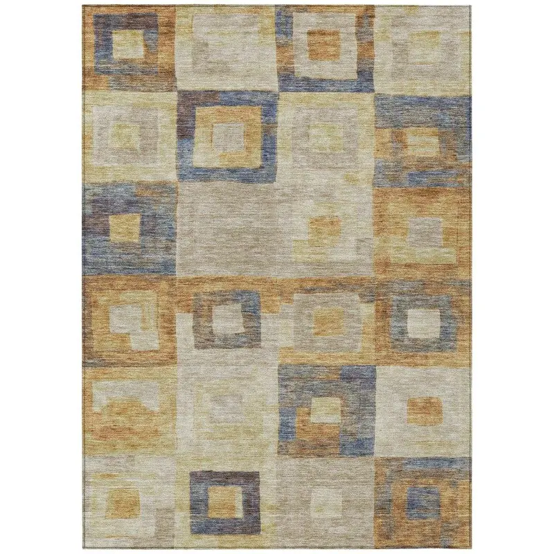 Cora Ivory Indoor-Outdoor Area Rug – Fade-Resistant Washable Mat 2