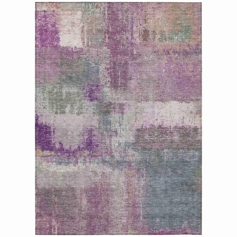 Coralia Purple Quick-Dry Indoor-Outdoor Rug 2