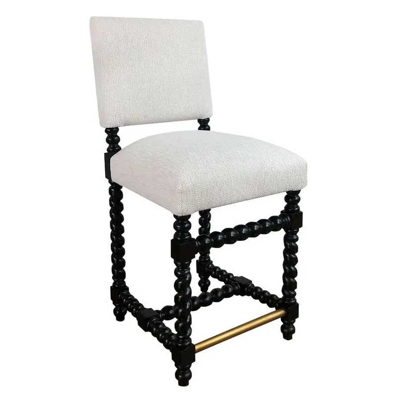 Cordoba Counter Stool – Performance Fabric Upholstered Seat With Modern Frame 1