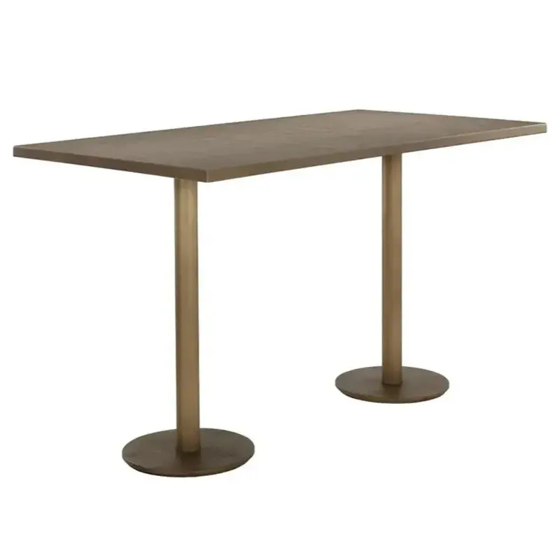 Corina Contemporary Iron Bar Height Table With Sturdy Frame 1