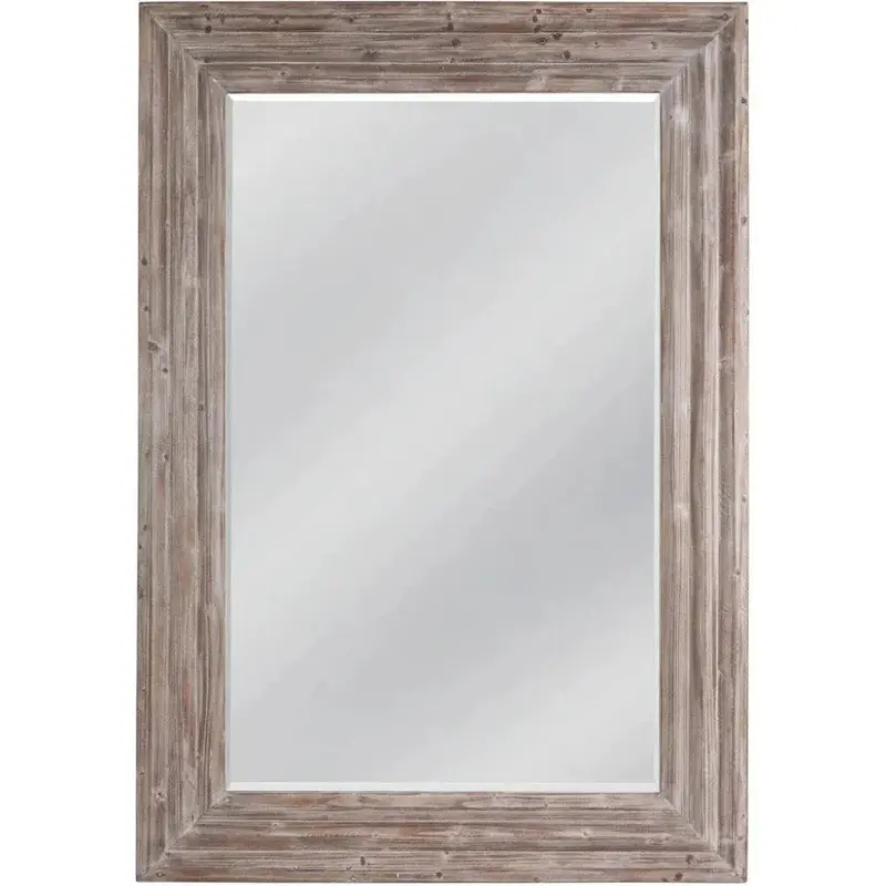 Cornwall Solid Brown Wood Vertical Floor Mirror 1