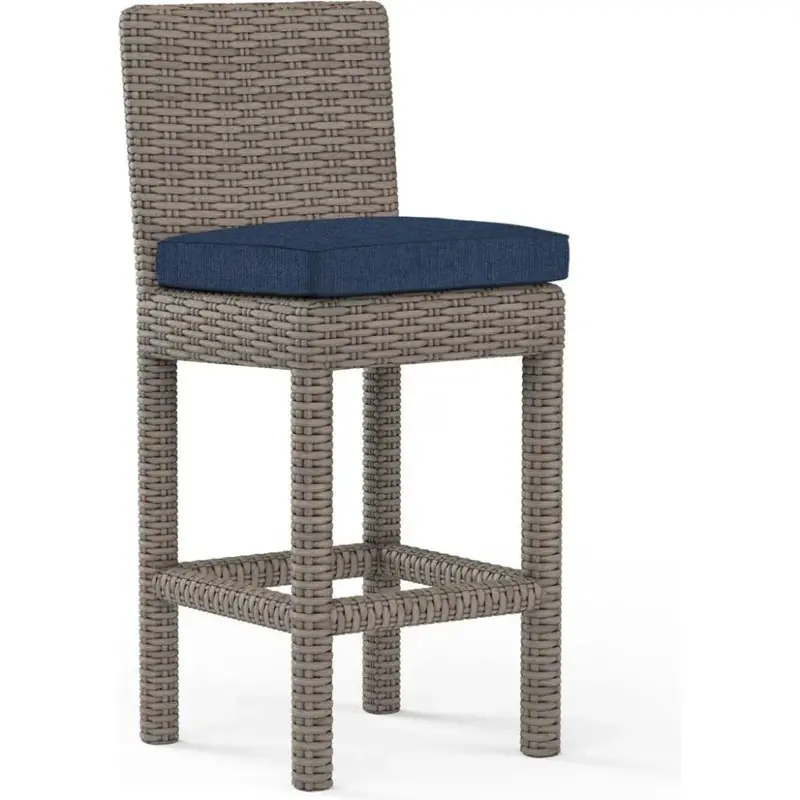 Coronado Sunbrella Bar-Height Outdoor Barstool 1
