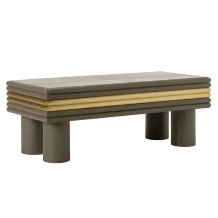 Coulter Soft-Leather-Wrapped Cocktail Table 1