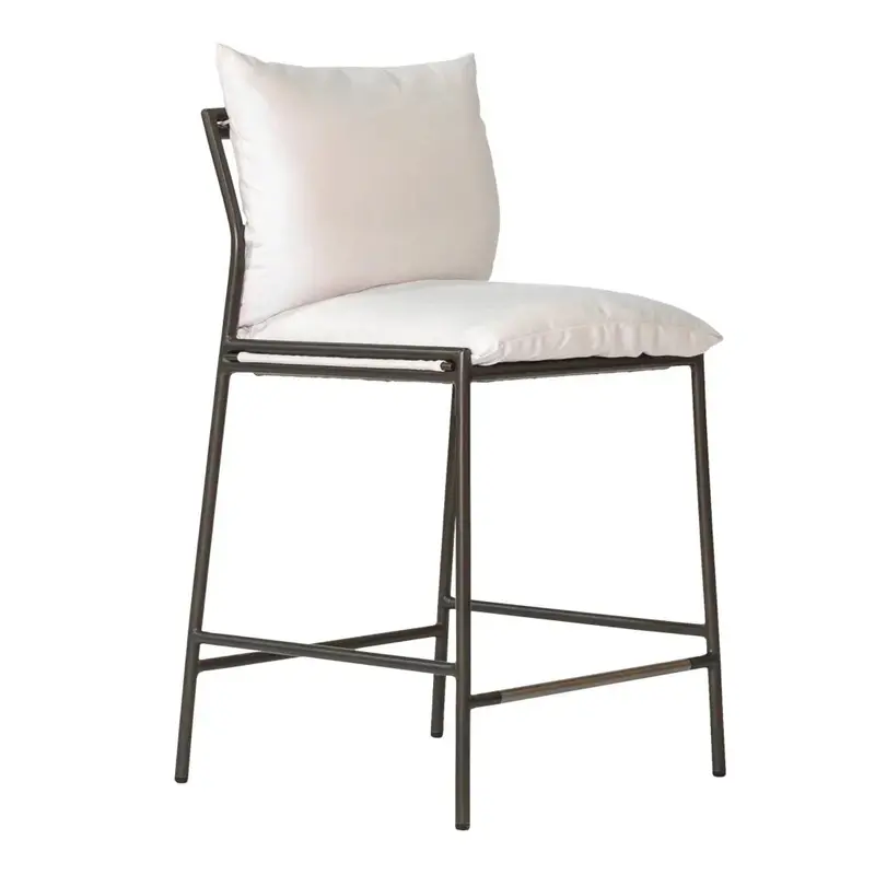 Counter-Height Dining Chair With Charcoal Finish – Patinero 1