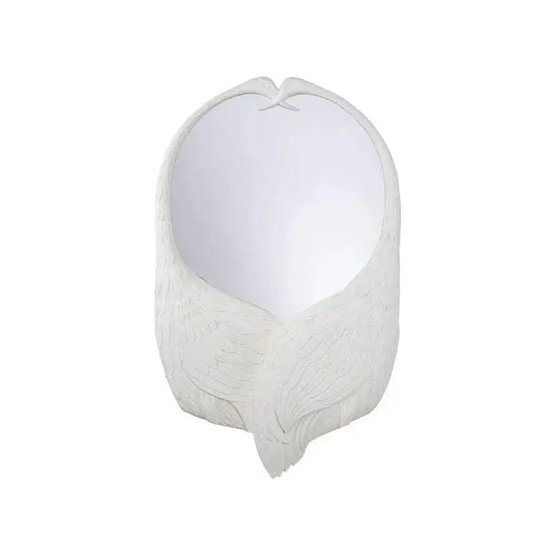 Crane Motif Framed Wall Mirror 1