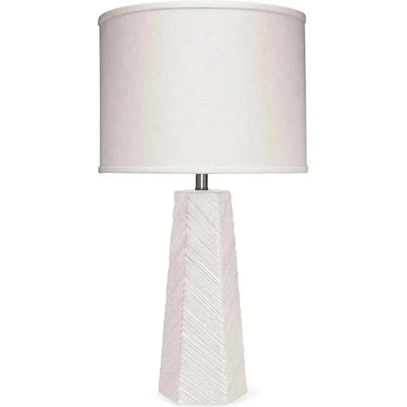 Cream Ceramic High Rise Table Lamp – Elevated Coastal Style 1