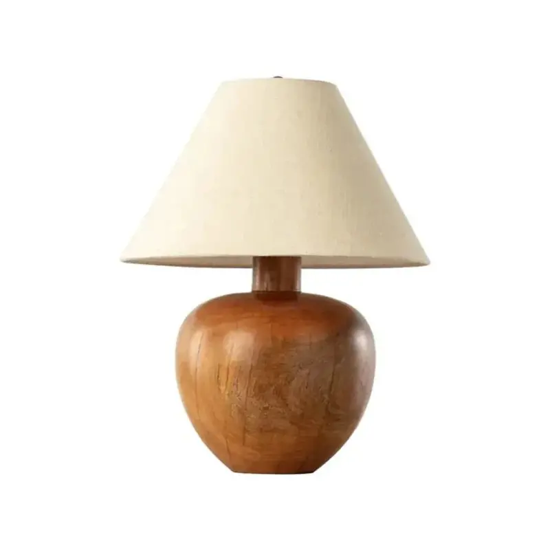 Cream Wooden Table Lamp – Dira Design Accent Light 1