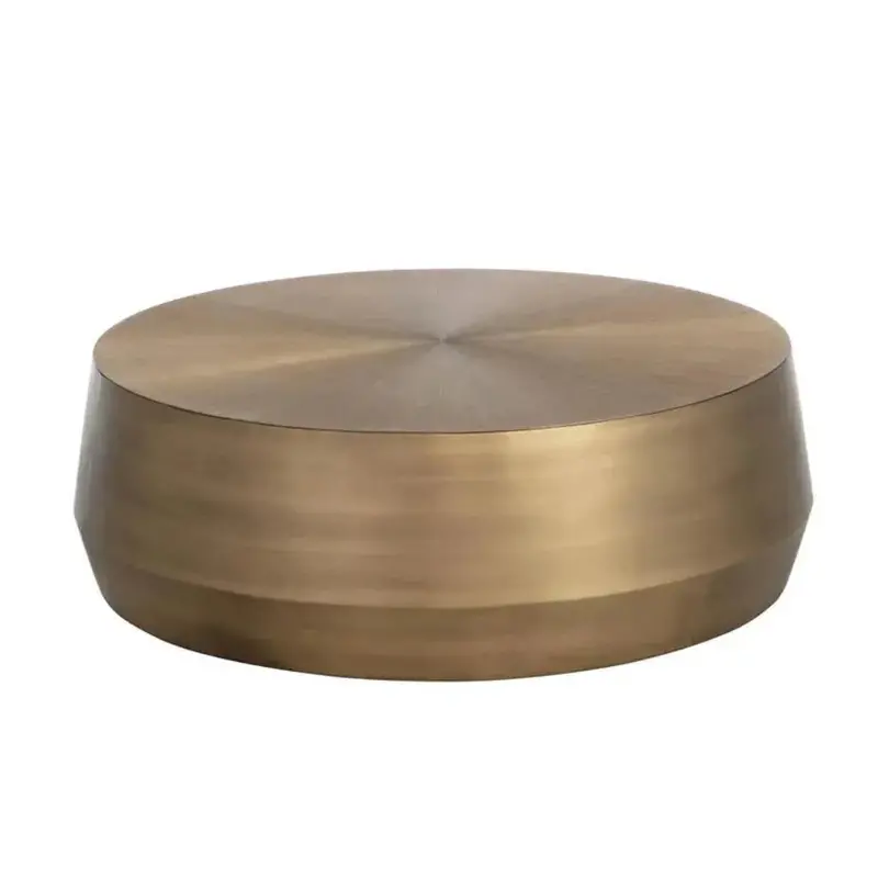 Creed Industrial Metal Drum Coffee Table 1