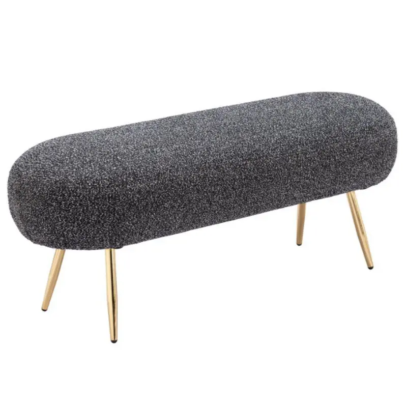 Creek Glitter-Black Bench – Wood & Steel Frame 1