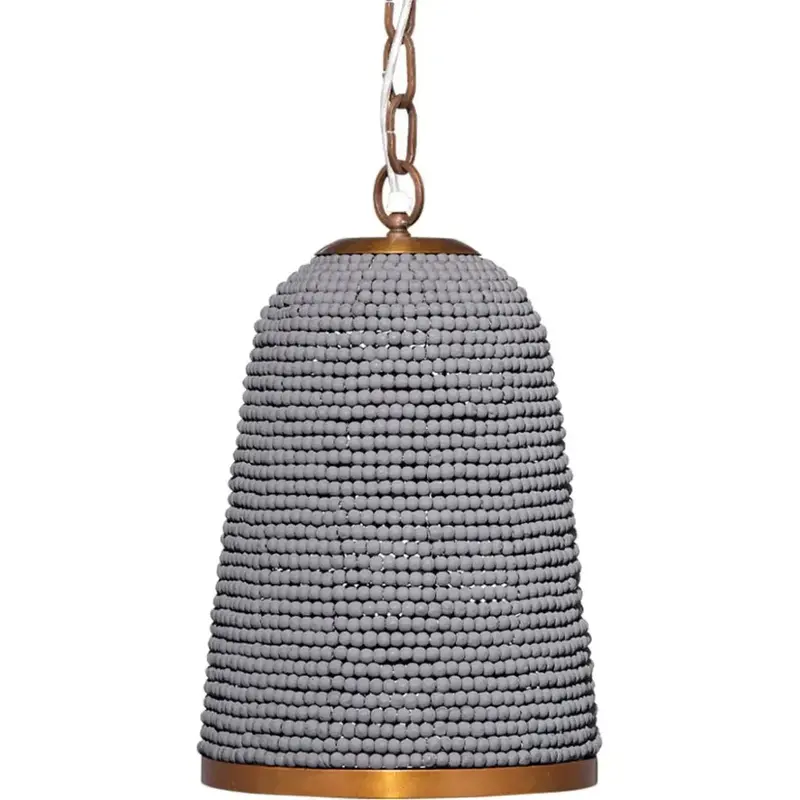 Creekside Beaded Pendant Light In Slate Blue 1