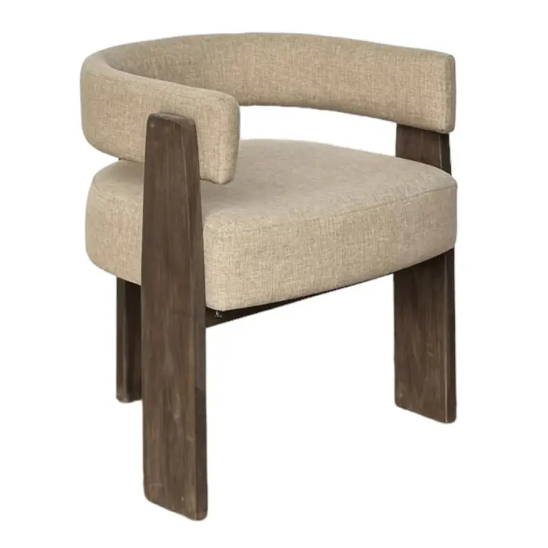 Curve Three-Leg Wooden Dining Chair 1