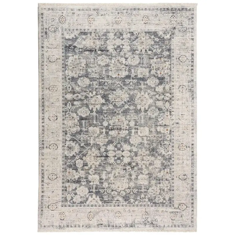 Cury Ivory Floral Area Rug For Living Room 1