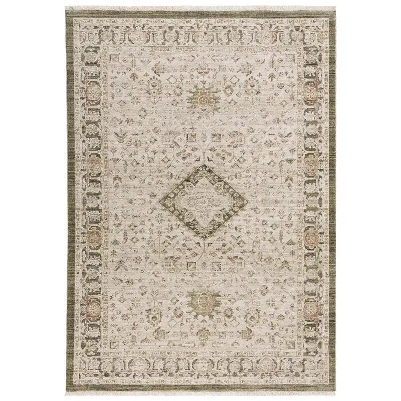 Cwch Natural Medallion Area Rug For Living Room 1