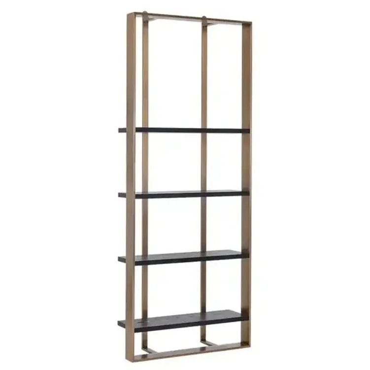 Dalton Steel-Framed Modern Etagere With Adjustable Shelves 1