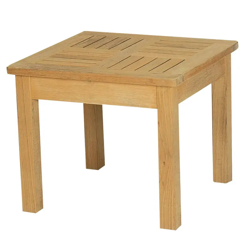 Dane Square Teak Outdoor Side Table 1