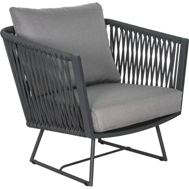 Dark Pebble Outdoor Lounge Chair 1