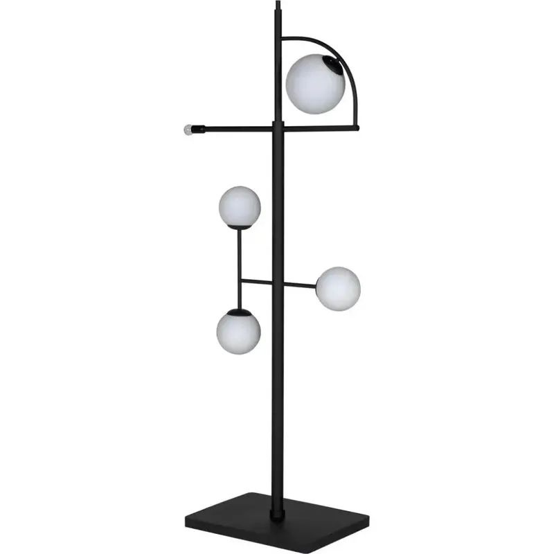 Dasha Steel-Base Floor Lamp With Frosted Glass Shade 1