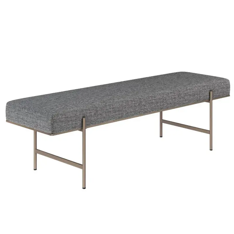 Davian Backless Fabric Bench – Modern Minimalist Design 1