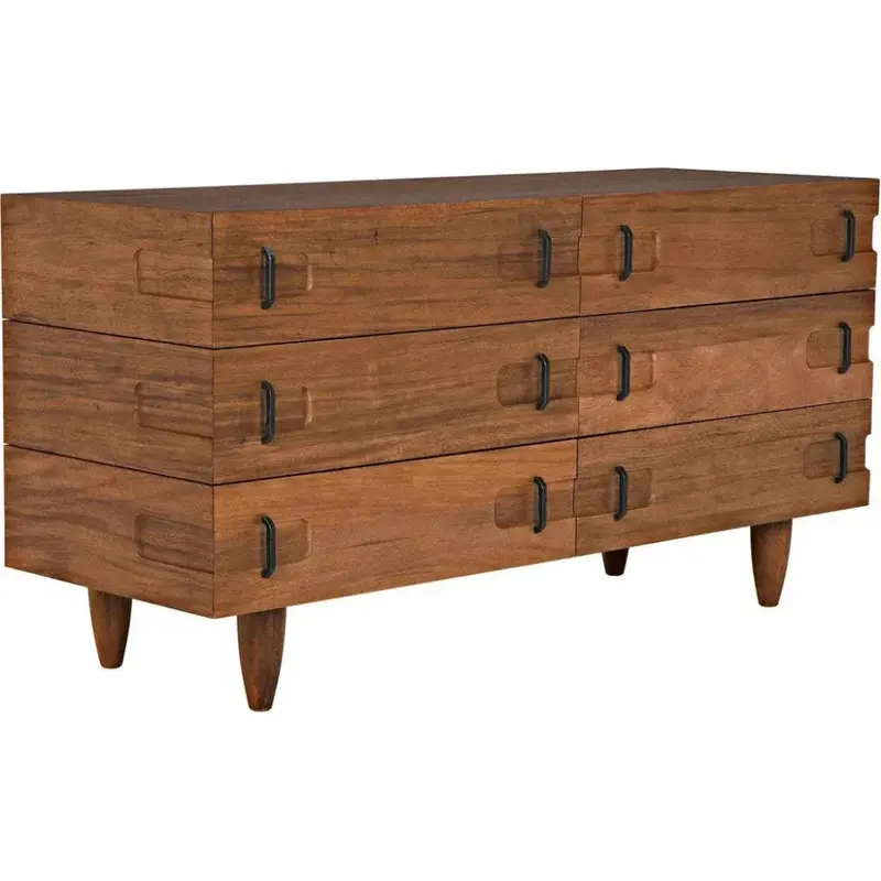 David Six-Drawer Solid Wood Dresser 1