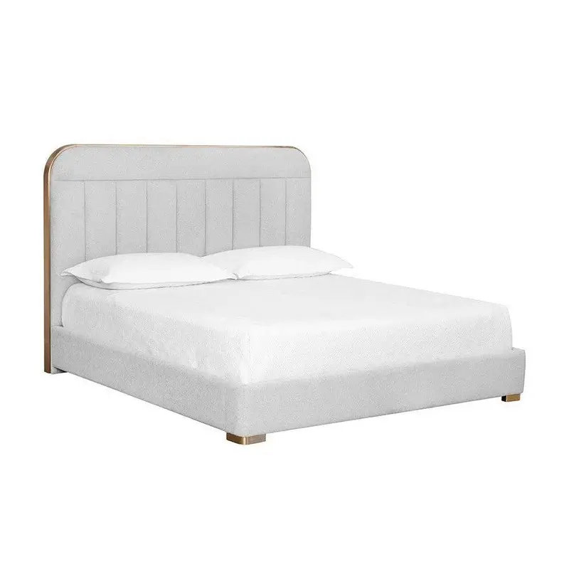 Davina Upholstered Fabric Bed Frame 1
