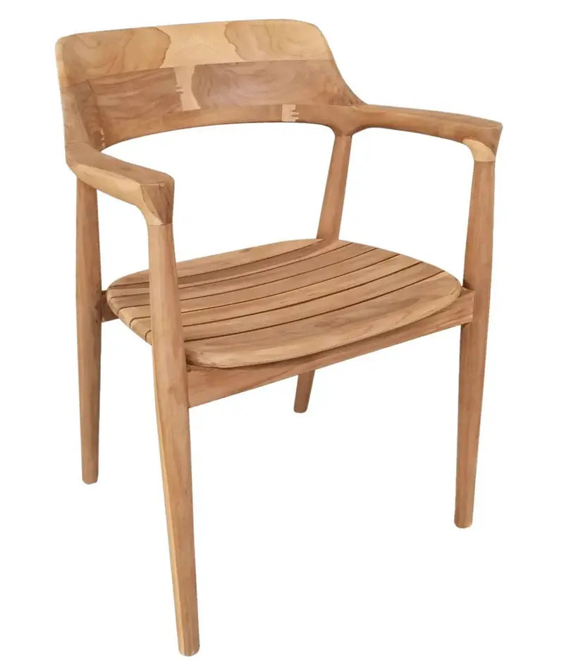 Dean Wooden Patio Dining Chair 1