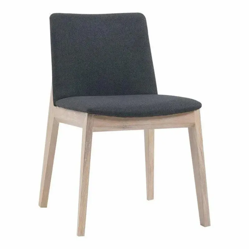 Deco Oak Armless Dining Chairs – 2-Piece Collection 1