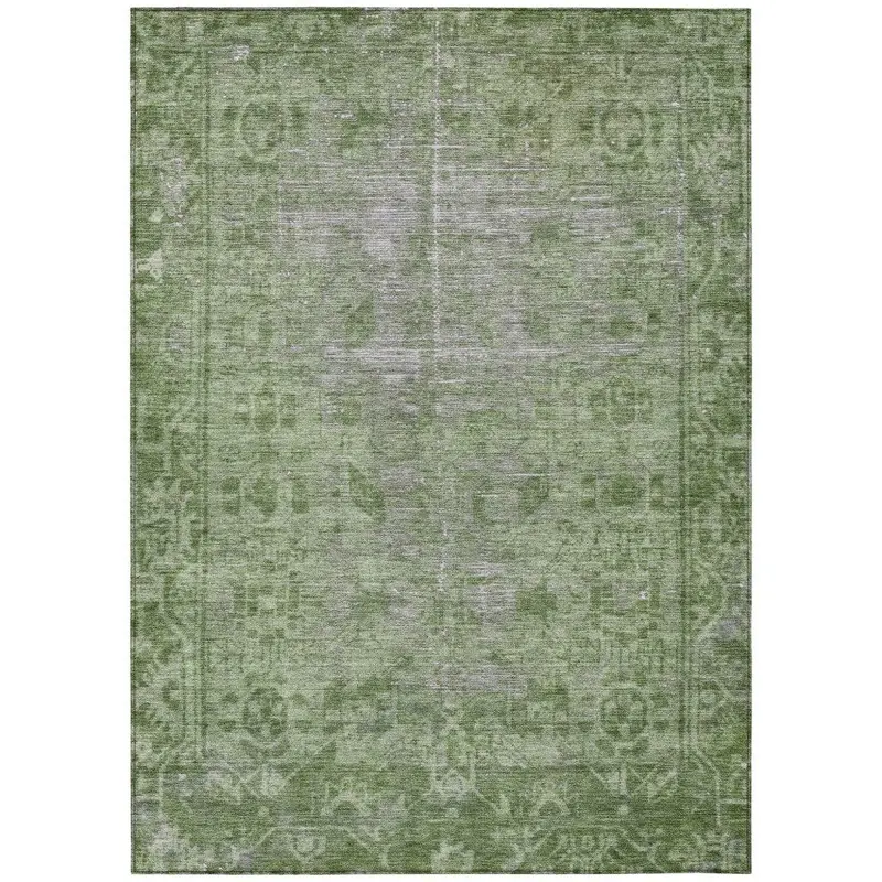 Delaura Fern Indoor-Outdoor Area Rug – Organic Washable Floor Mat 2