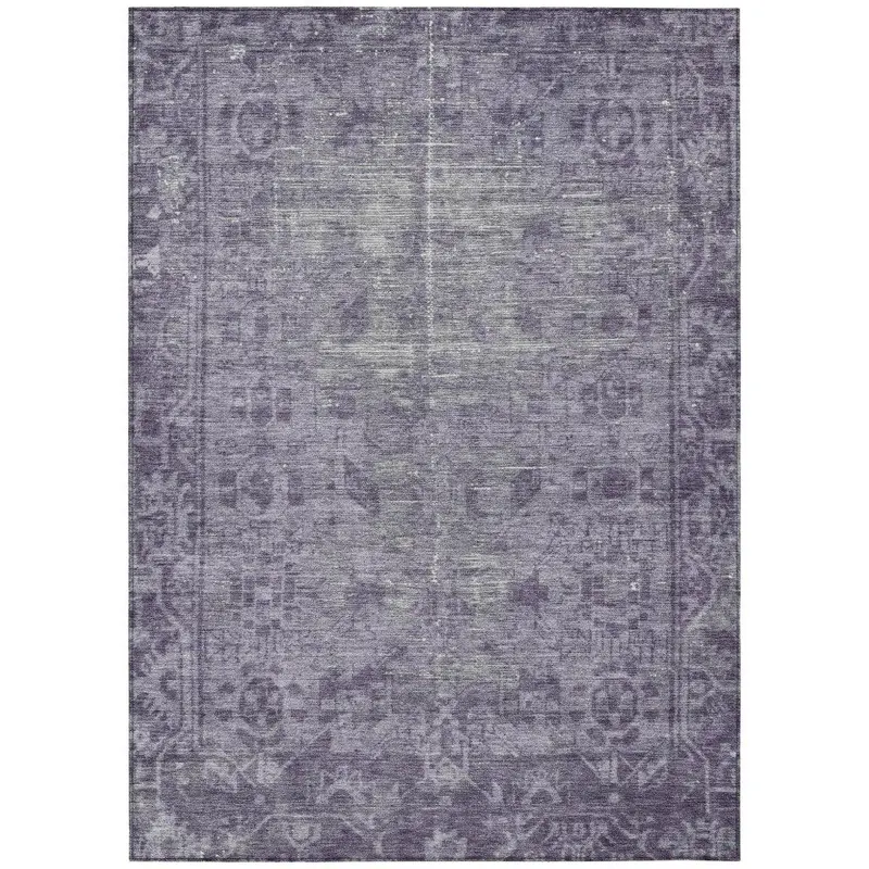 Delaura Purple Indoor-Outdoor Area Rug – Rich-Tone Washable Floor Covering 2