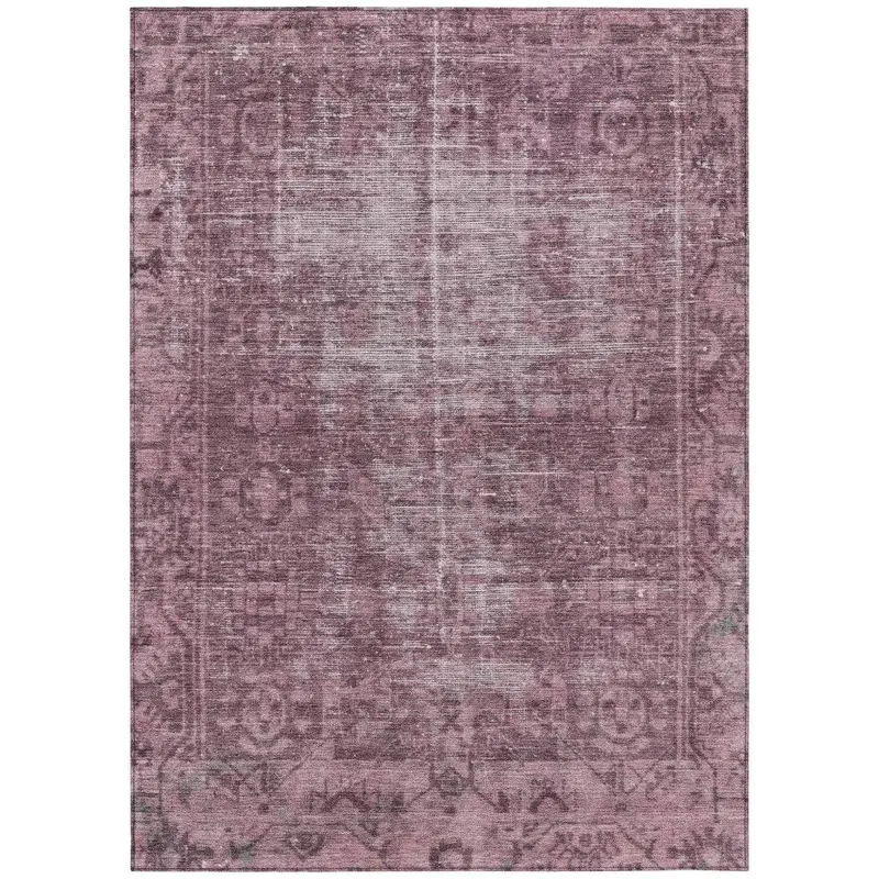 Delaura Red Indoor-Outdoor Area Rug – Bold Washable Floor Mat 2