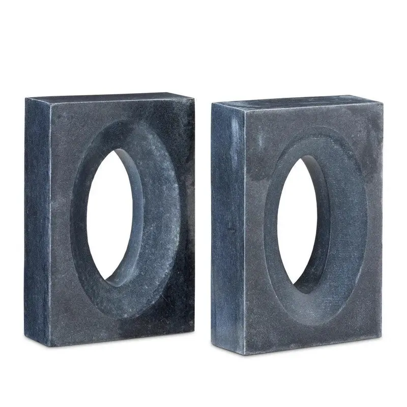 Demi Matte Black Bookends 1